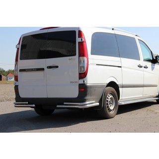 Rear Corner Bars AK003-Double (2 pcs, stainless steel) Mercedes Vito W639 2004-2014 photo 1