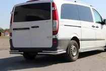 Mercedes Vito W639 2004-2014 Rear Corner Bars AK003-Double (2 pcs, stainless steel) photo 1