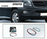 Mercedes Sprinter W906 2006–2018 Chrome Fog Light Covers 2013↗ (2 pcs, Stainless Steel) photo 3