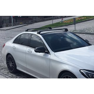 Roof rack for original mounting points (2 pcs, lockable) Mercedes C-class W205 2014-2021 photo 1