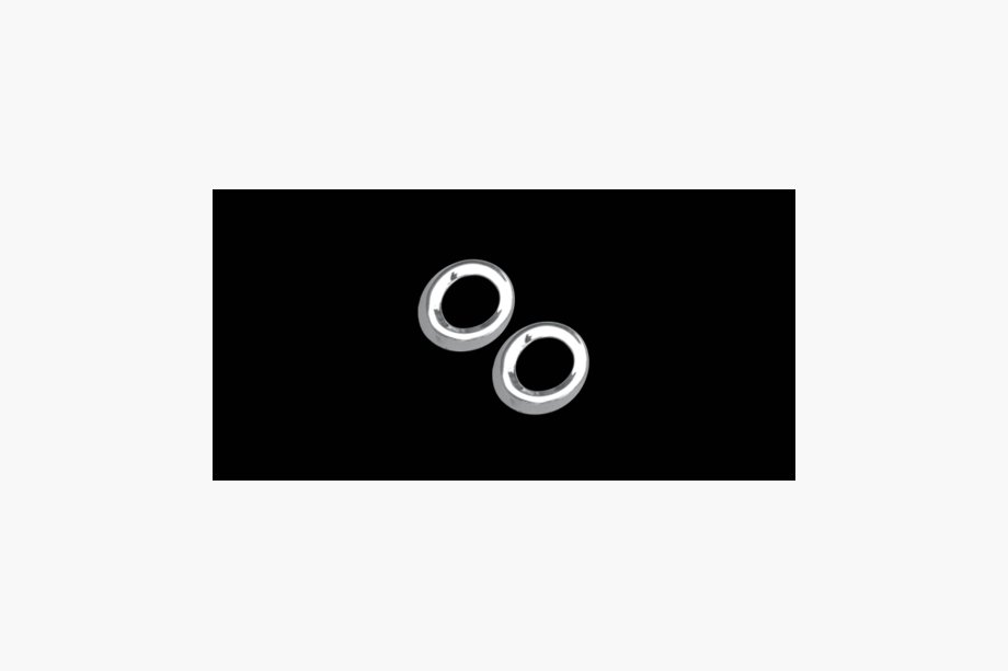Mercedes ML W164 2005-2011 Chrome Fog Light Covers (2 pcs, plastic) Image