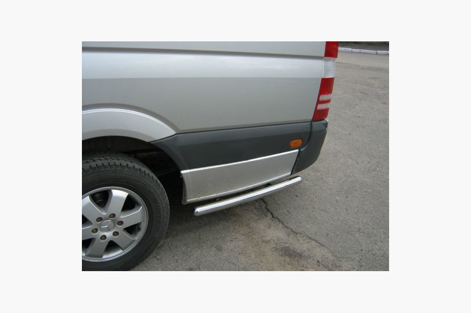 Mercedes Sprinter W907/W910 2018- Side pipes behind rear wheel (2 pcs, stainless steel) Short wheelbase, 60mm Photo 5