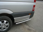 Mercedes Sprinter W907/W910 2018- Side pipes behind rear wheel (2 pcs, stainless steel) photo 5