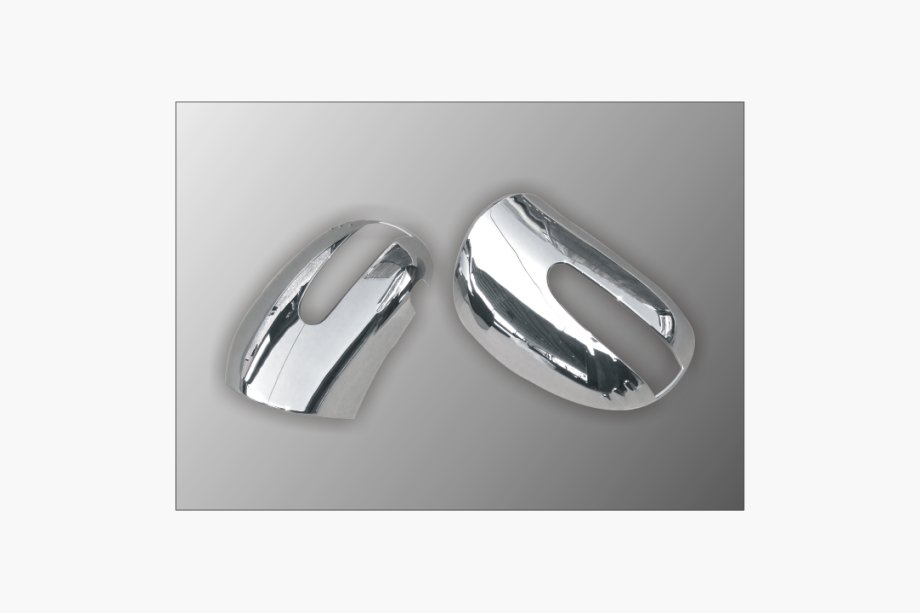 Mercedes ML W164 2005-2011 Mirror Covers (2 pcs, Stainless Steel) Image