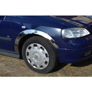 Fender flares (4 pcs, stainless steel) Opel Astra G classic 1998-2012 photo 1