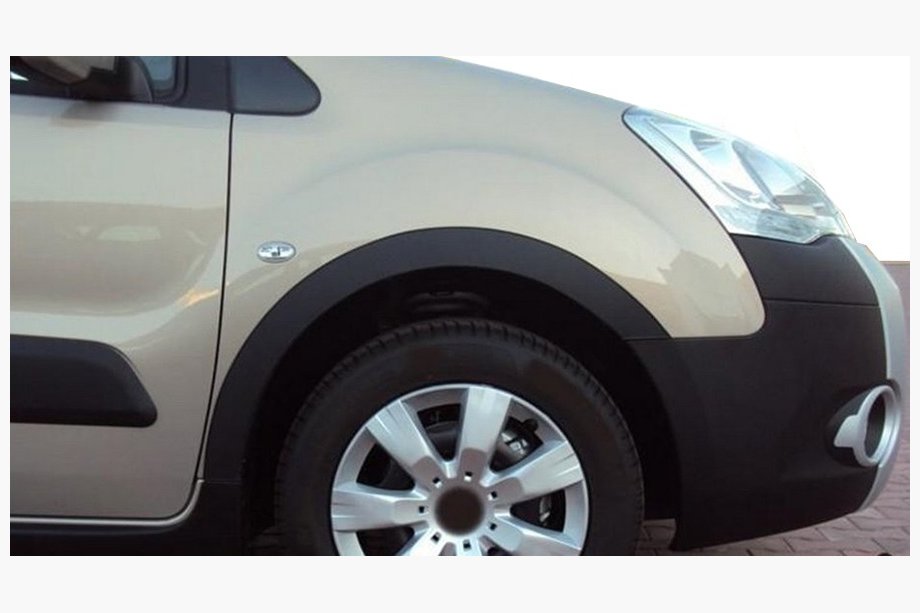 Peugeot Partner Tepee 2008-2018 Fender flares (4 pcs, black) XTR, 2 side doors, plastic Photo 8