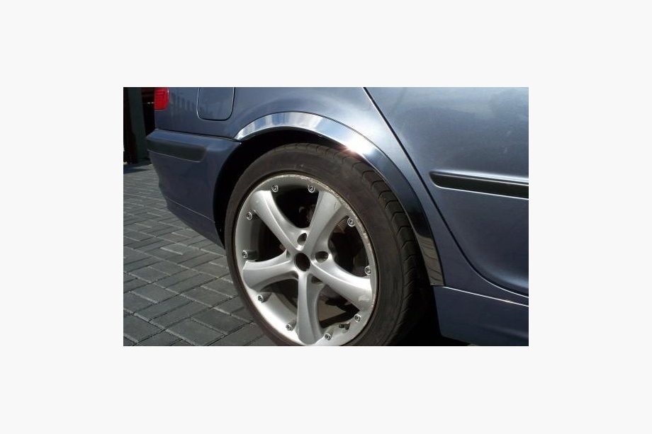 BMW 3 Series E46 1998-2006 Fender flares (4 pcs, stainless steel) Photo 1