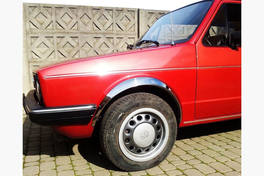 Volkswagen Golf 2 1983-1992 Fender flares (4 pcs, stainless steel) Image
