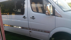 Mercedes Sprinter W906 2006–2018 Stainless Steel Door Moldings ExtraLong. Carmos - Turkish Steel photo 5