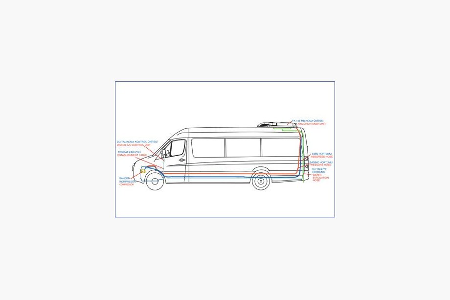 Opel Vivaro 2001–2015 Roof air conditioner 13.5 kW (monoblock) Photo 2