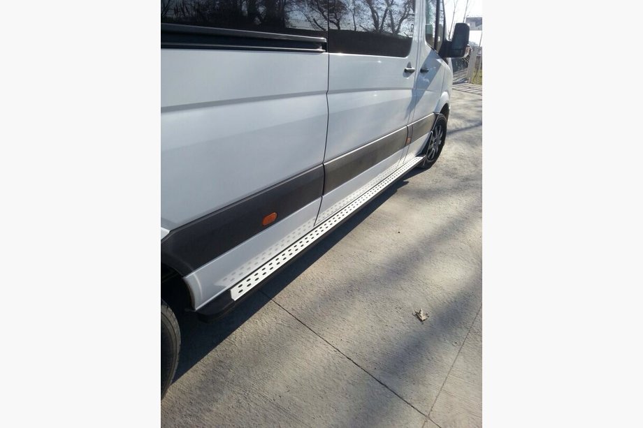 Mercedes Sprinter W901/902/903/904/905 1995–2006 Side Steps DOT-Line (2 pcs, Aluminum) Photo 2