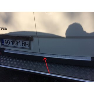 Rear Bumper Protector MATTE (Omsa, Stainless Steel) photo 2