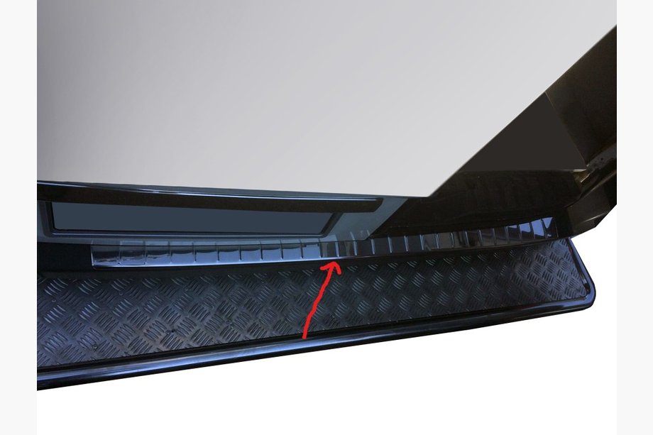 Volkswagen Crafter 2006-2016 Rear Bumper Protector Stainless Steel (Omsa) Image