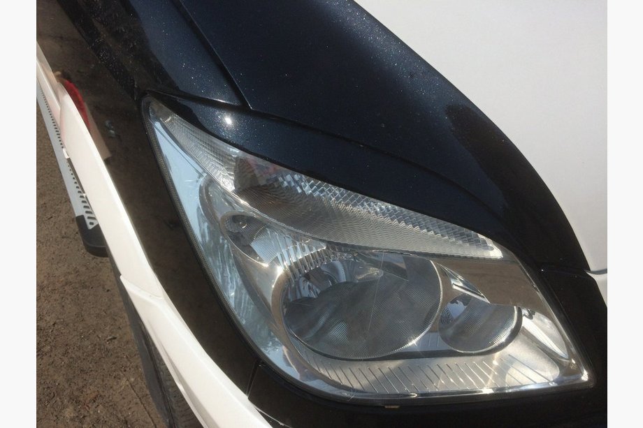Mercedes Sprinter W906 2006–2018 Headlight Eyelids Straight (black, ABS, 2006-2013) Photo 2