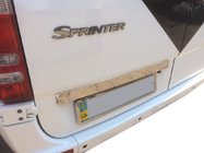 Mercedes Sprinter W906 2006–2018 Stainless steel trim above license plate Carmos - Turkish Stainless Steel photo 1