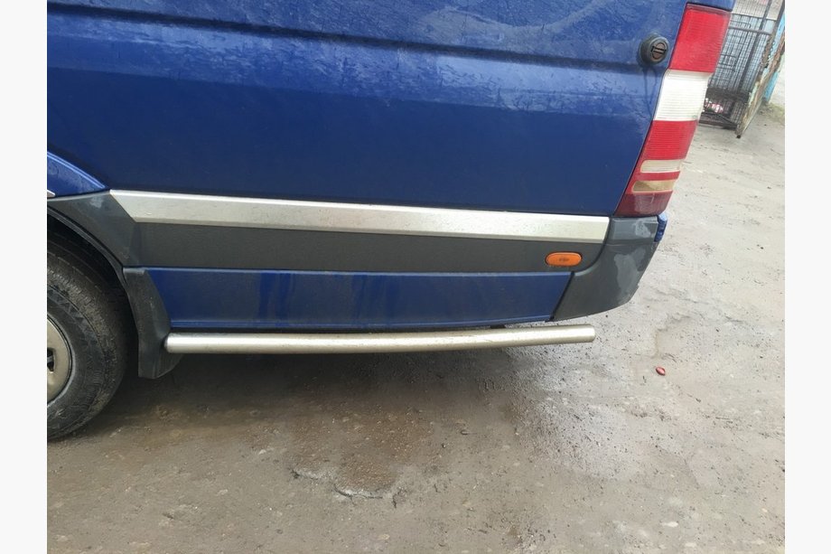 Mercedes Sprinter W907/W910 2018- Side pipes behind rear wheel (2 pcs, stainless steel) Short wheelbase, 60mm Photo 6