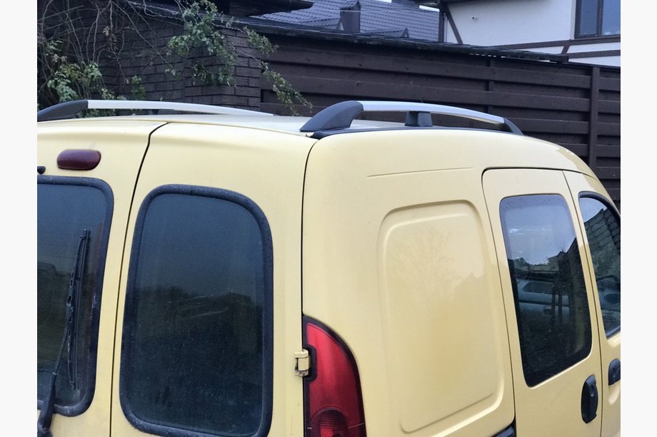 Renault Kangoo 1998-2008 Chrome Roof Rails Standard base, plastic feet Image