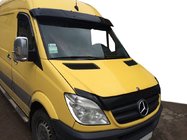 Mercedes Sprinter W906 2006–2018 Windshield visor on frame V1 (black gloss, 5mm) photo 1