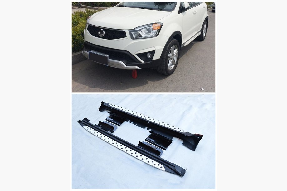 SsangYong Korando 2010-2019 Side Steps Niken BMW Style (2 pcs, Aluminum) Image