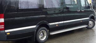 Mercedes Sprinter W906 2006–2018 Stainless Steel Door Moldings ExtraLong. Carmos - Turkish Steel photo 3