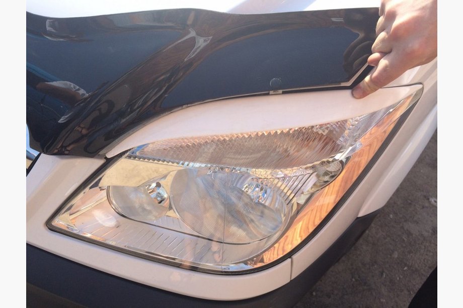 Mercedes Sprinter W906 2006–2018 Headlight Eyelids Straight (black, ABS, 2006-2013) Photo 5