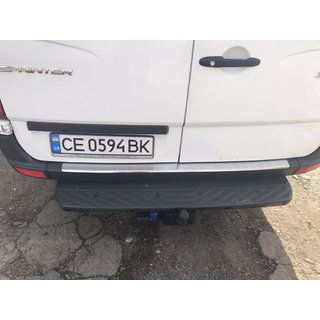 Rear Bumper Protector MATTE (Omsa, Stainless Steel) photo 3