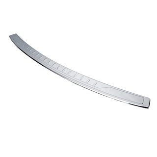 Rear bumper protector with lip (Carmos V1, stainless steel) photo 1