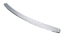 Volkswagen Caddy 2004-2010 Rear bumper protector with lip (Carmos V1, stainless steel) photo 1