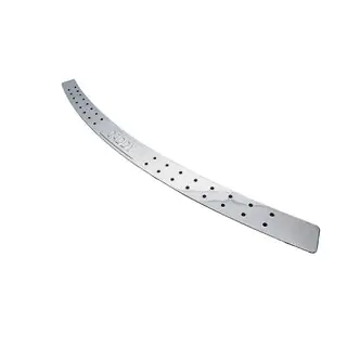 Rear bumper protector straight (with black dots, stainless steel) photo 1