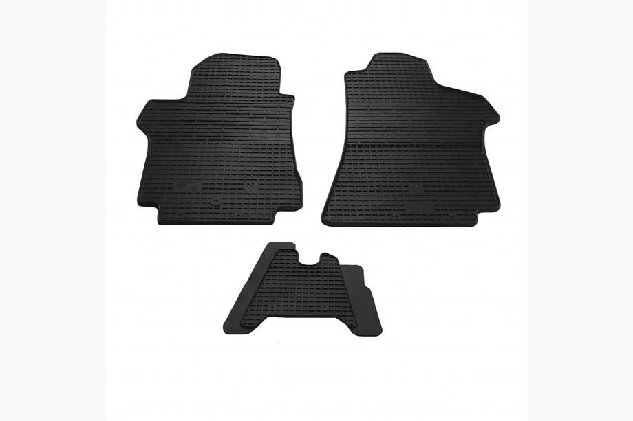 Hyundai H300, H1, Starex 2008-2020 Rubber Floor Mats 2↗1 (3 pcs, Stingray Premium) Image