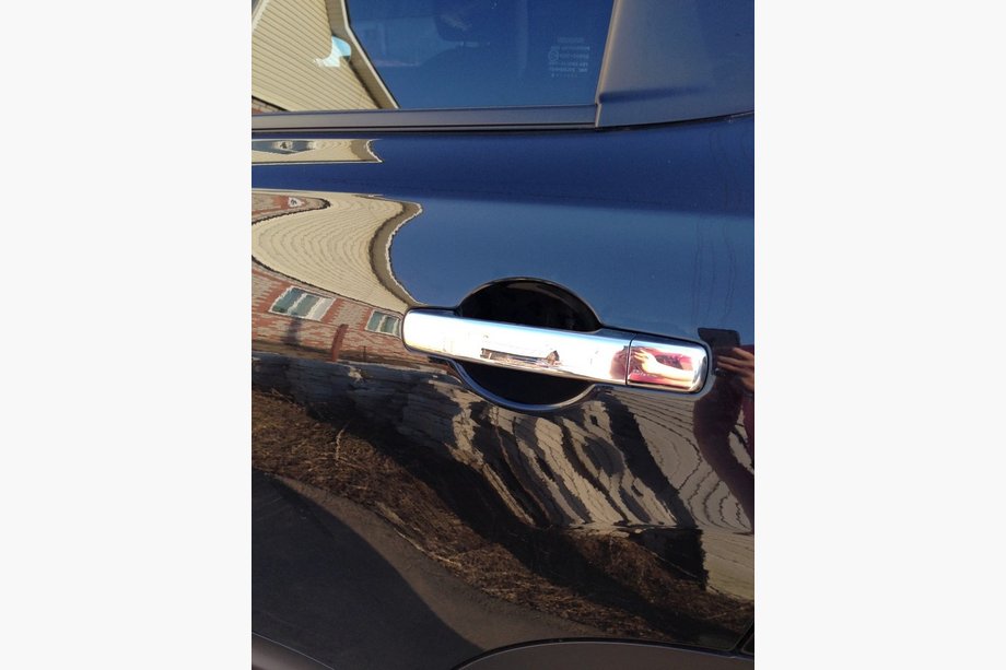 Nissan Qashqai 2007-2010 Chrome Door Handle Covers (4 pcs, Stainless Steel) Without Chip, OmsaLine - Italian Stainless Steel Photo 4