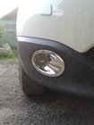 Nissan Qashqai 2007-2010 Chrome Fog Light Covers with Recess (2 pcs, plastic) photo 5