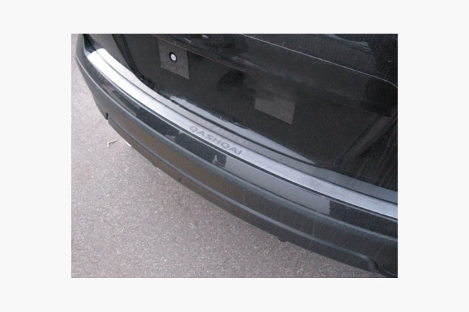 Nissan Qashqai 2007-2010 Rear bumper protector Nataniko (stainless steel) Standard Base Image