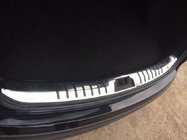 Nissan Qashqai 2007-2010 Trunk inner sill cover stainless steel with rubber inserts photo 1