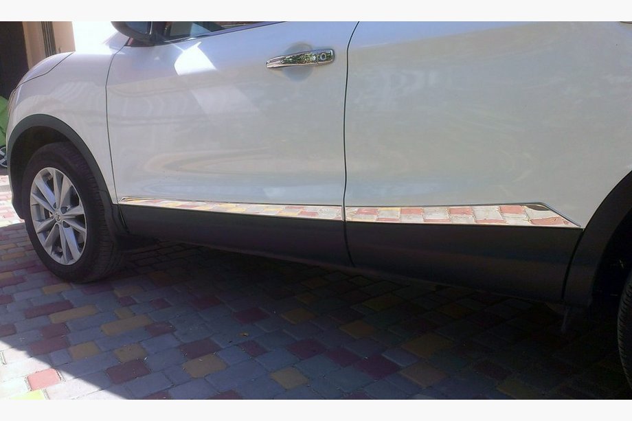 Nissan Qashqai 2014-2021 Door Mouldings OmsaLine (4 pcs, Stainless Steel) Image