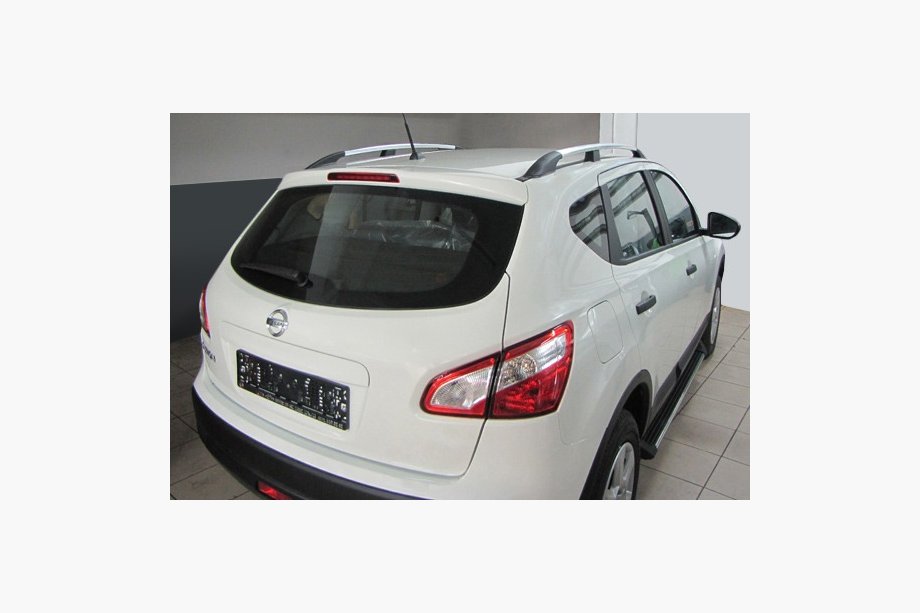 Nissan Qashqai 2010-2014 Chrome Roof Rails For +2 version, Plastic feet Photo 3