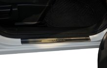 Nissan Qashqai 2010-2014 Door Sill Covers (Omsa, 4 pcs, Stainless Steel) Standard photo 1