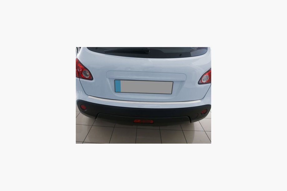 Nissan Qashqai 2007-2010 Rear Bumper Protector OmsaLine (Stainless Steel) Gloss, Standard Base Image