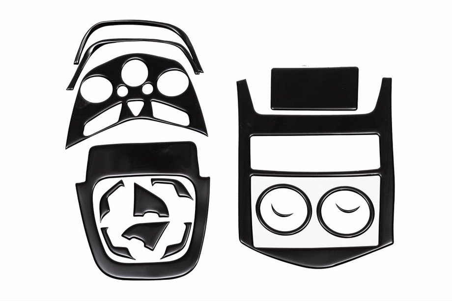 Chevrolet Aveo T300 2011-2020 Dashboard Trim Covers Piano Black Image
