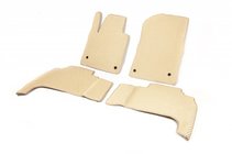 Toyota Land Cruiser 200 2007-2021 Polyurethane EVA Floor Mats (2007-2012, beige) photo 1