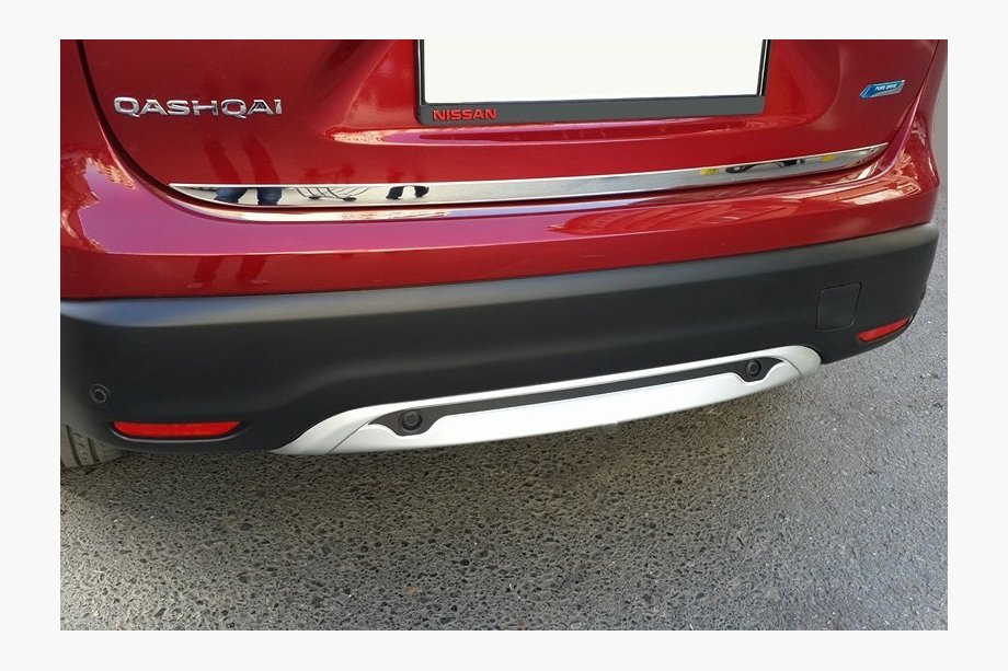 Nissan Qashqai 2014-2021 Trunk trim stainless steel Image