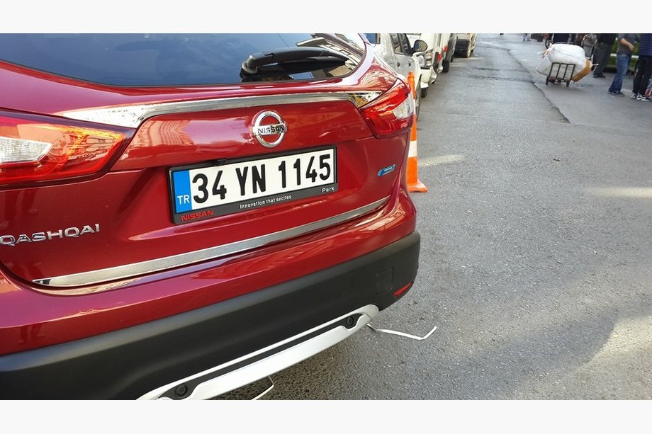 Nissan Qashqai 2014-2021 Chrome trim above license plate (stainless steel) Photo 5