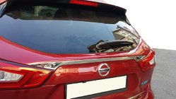 Nissan Qashqai 2014-2021 Chrome trim above license plate (stainless steel) Carmos - Turkish Stainless Steel photo 1