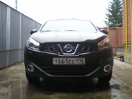 Nissan Qashqai 2007-2010 Chrome Fog Light Covers with Recess (2 pcs, plastic) photo 3