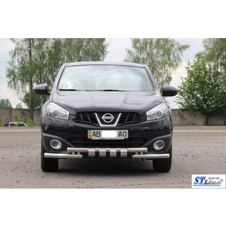 Front Bar ST009-15 (Stainless Steel) Nissan Qashqai 2010-2014 photo 2