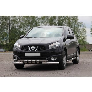 Front Bar ST009-15 (Stainless Steel) Nissan Qashqai 2010-2014 photo 1