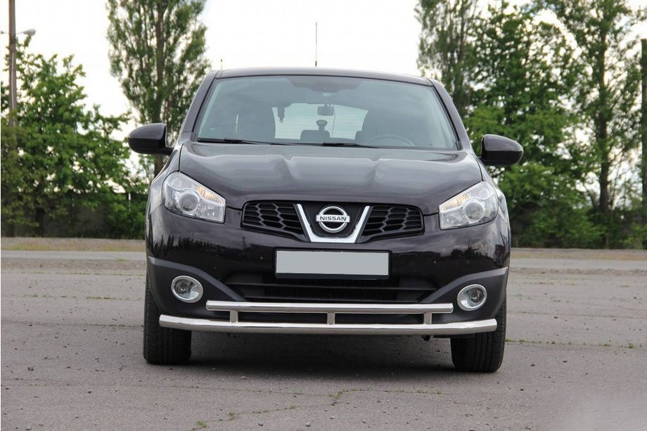 Nissan Qashqai 2010-2014 Front Double Bar ST016 (Stainless Steel) Image