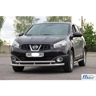 Front Double Bar ST016 (Stainless Steel) Nissan Qashqai 2010-2014 photo 2