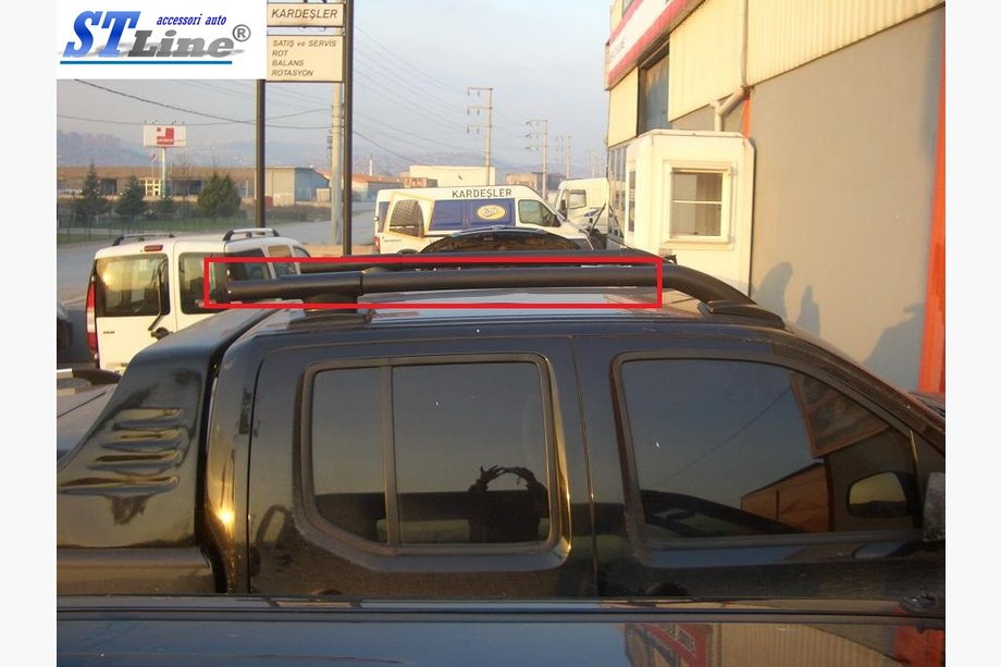 Nissan Navara/NP300 2016- Original Roof Rails (with Crossbar) Grey Photo 4