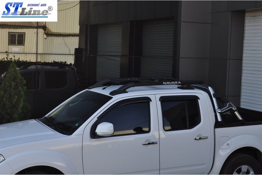Nissan Navara/NP300 2016- Original Roof Rails (with Crossbar) Grey Photo 6